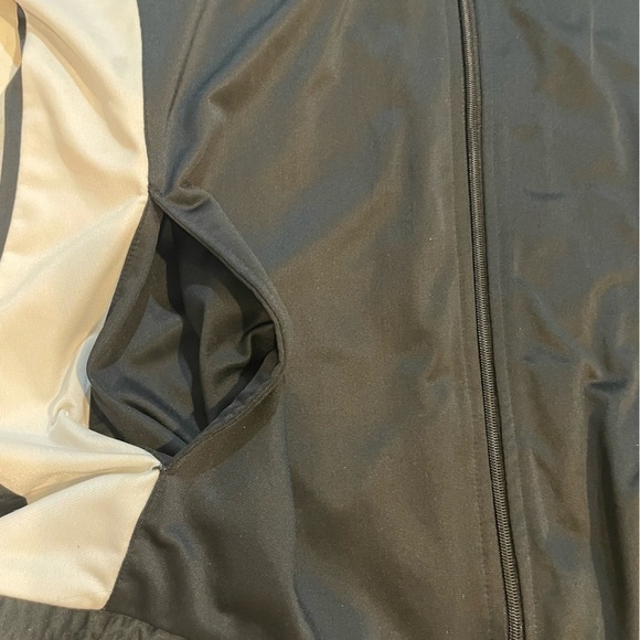 PONY Men’s Medium Track Jacket Sports Streetwear Black and White Full Zip - Picture 8 of 9